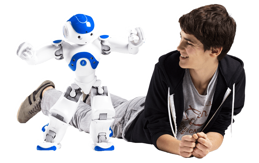 boy and robot
